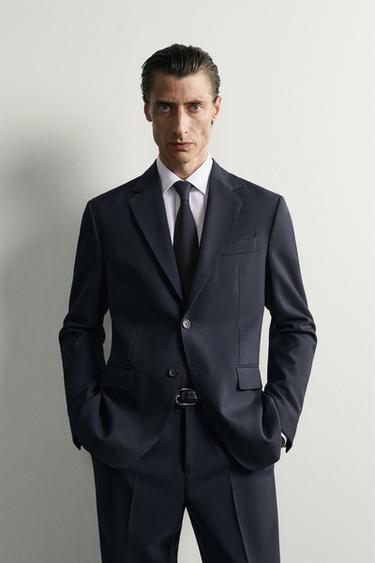 بدلة بقصة عادية من الصوف 100% - اند.تيجان الخاص بـ Zara