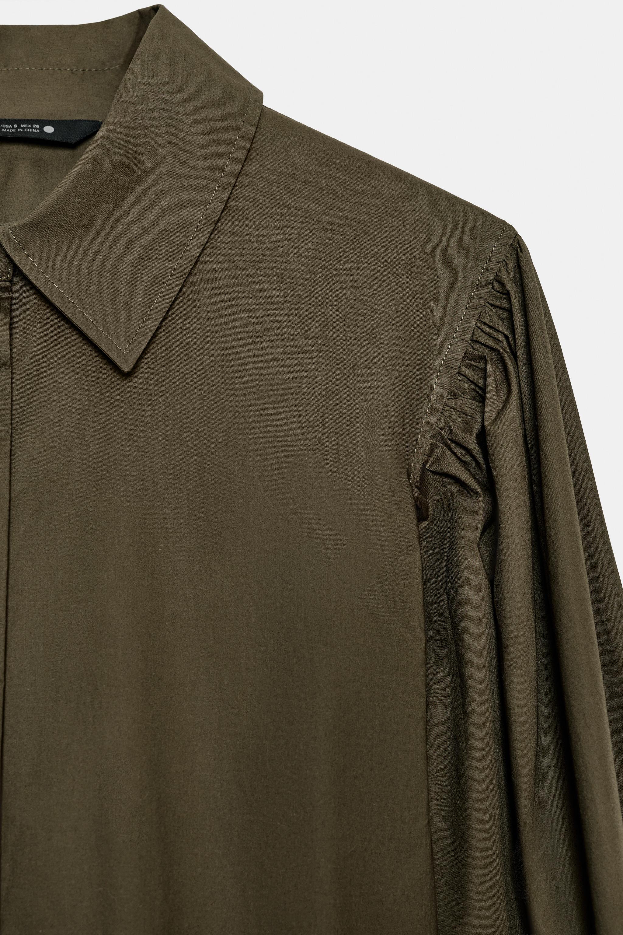 ZW COLLECTION PUFF SLEEVE POPLIN SHIRT