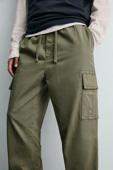 PANTALON CARGO SLIM FIT - Kaki de Zara - Image 4