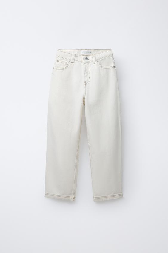 BAGGY TROUSERS - Ecru by Zara - Image 0