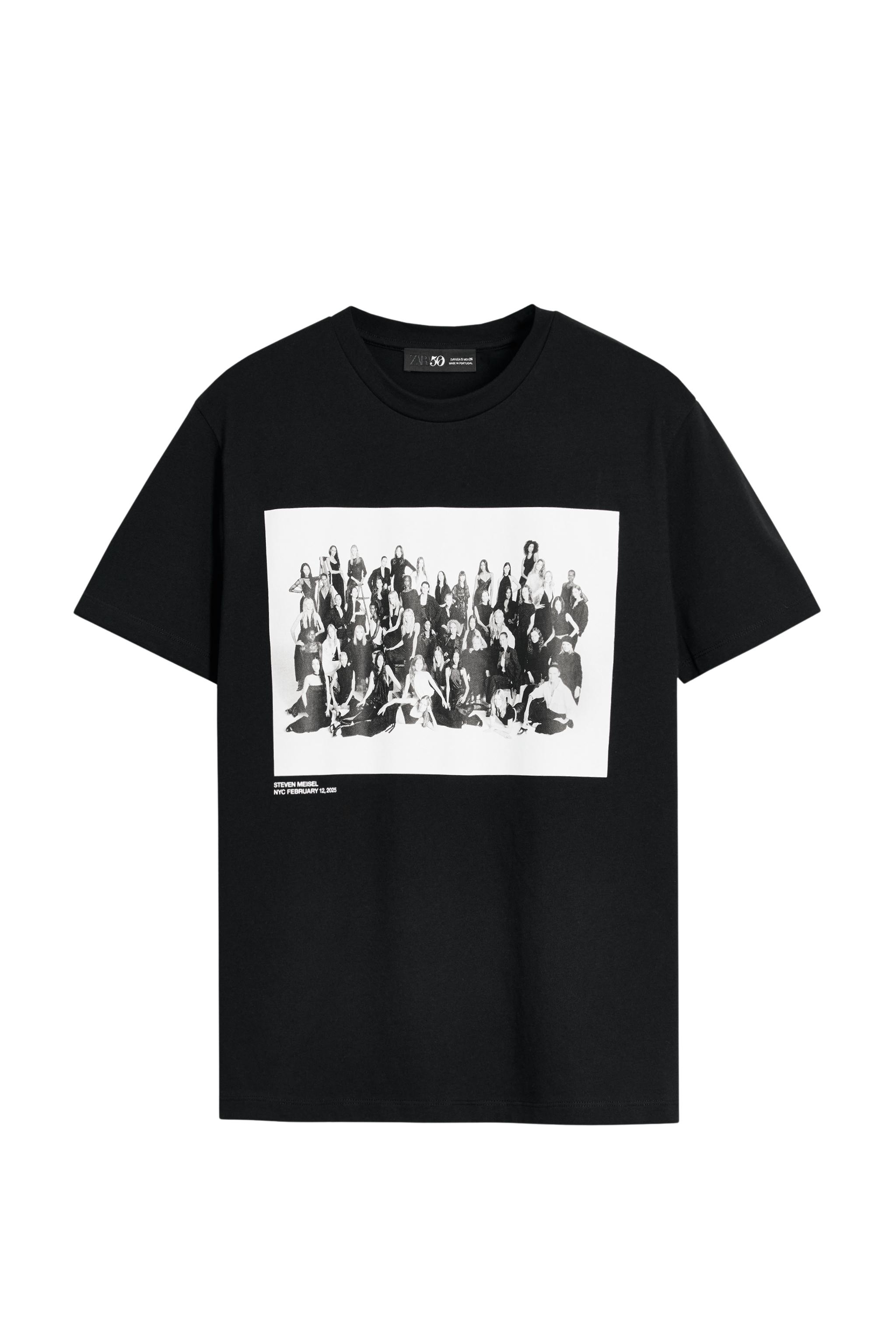 STEVEN MEISEL PHOTO T-SHIRT 50TH ANNIVERSARY SECOND HAND | Zara