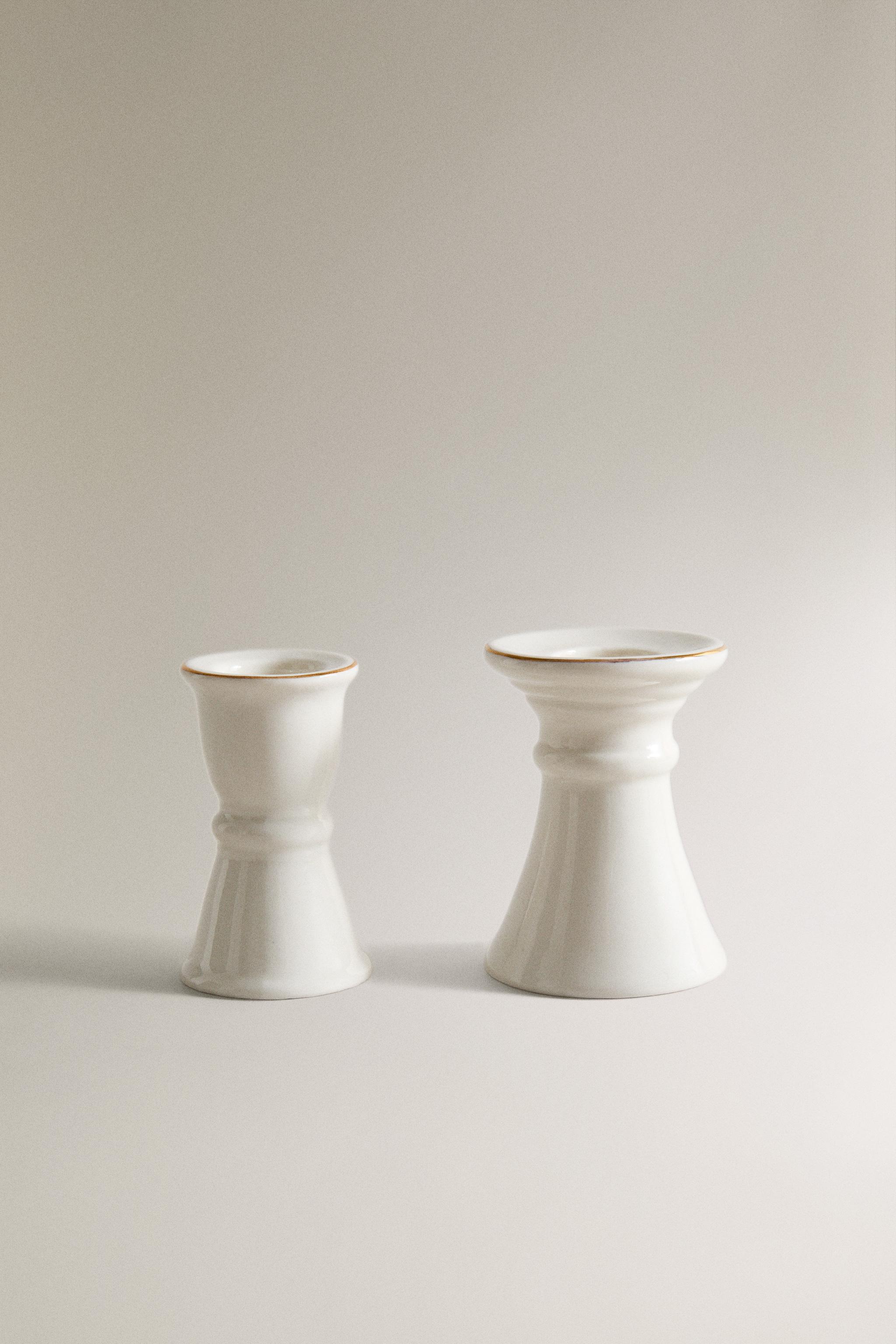 PHOTOPHORE PORCELAINE BORD NOËL