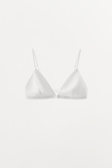 BRALETTE TRIANGULAR MODAL - Blanco de Zara