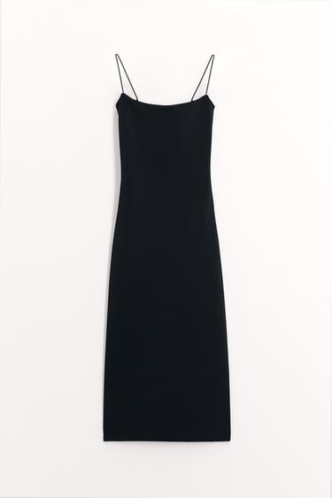 VESTITO MIDI STRETCH - Nero di Zara