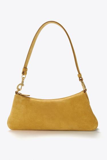 SCHULTERTASCHE AUS RAULEDER - Senfgelb von Zara