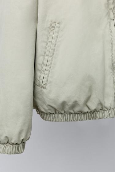 BLOUSON BOMBER À INSCRIPTION BRODÉE - Beige de Zara - Image 5