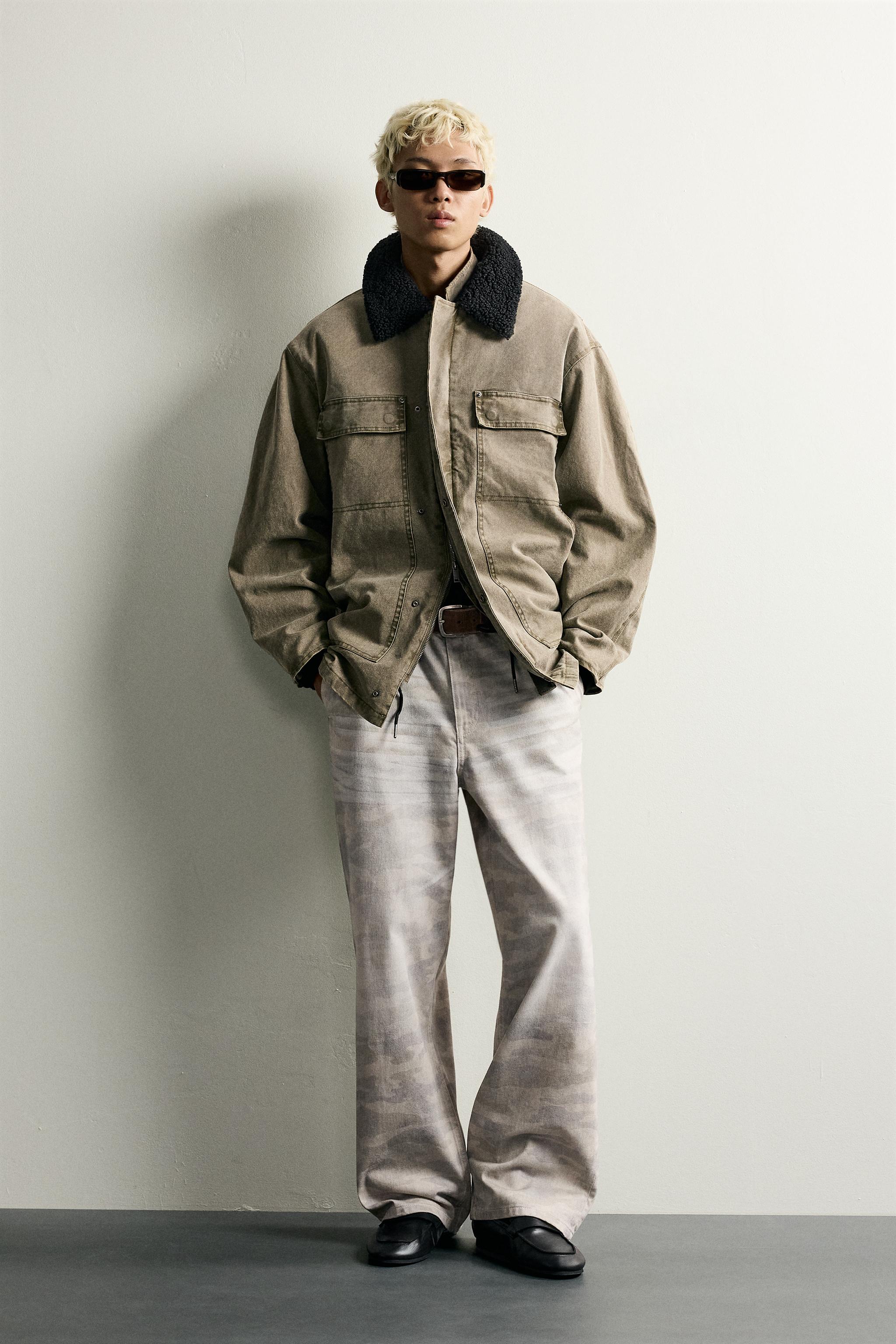 COMBINED FAUX SHEARLING SHORT COAT