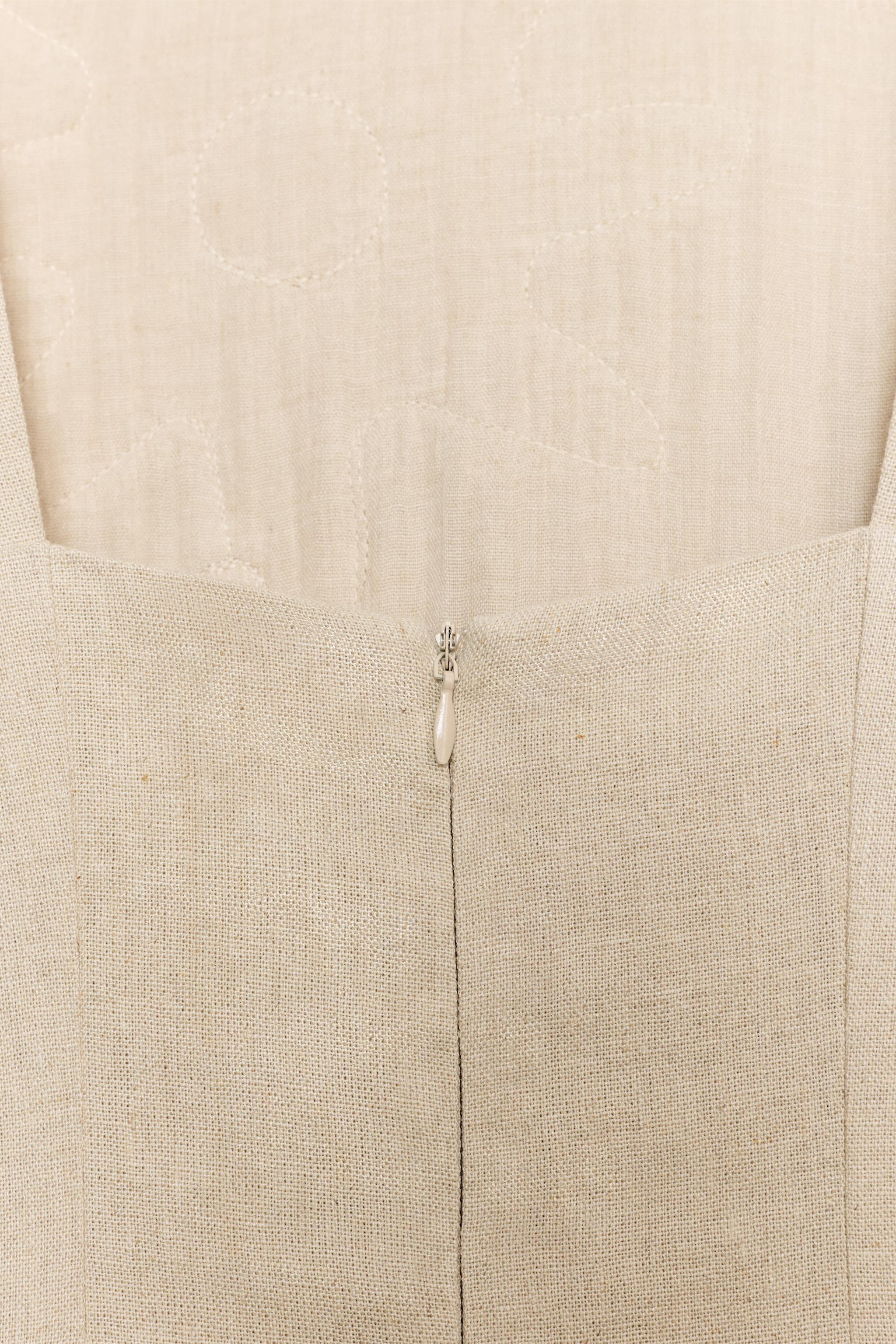 ROBE MI-LONGUE BIMATIÈRE EN LIN