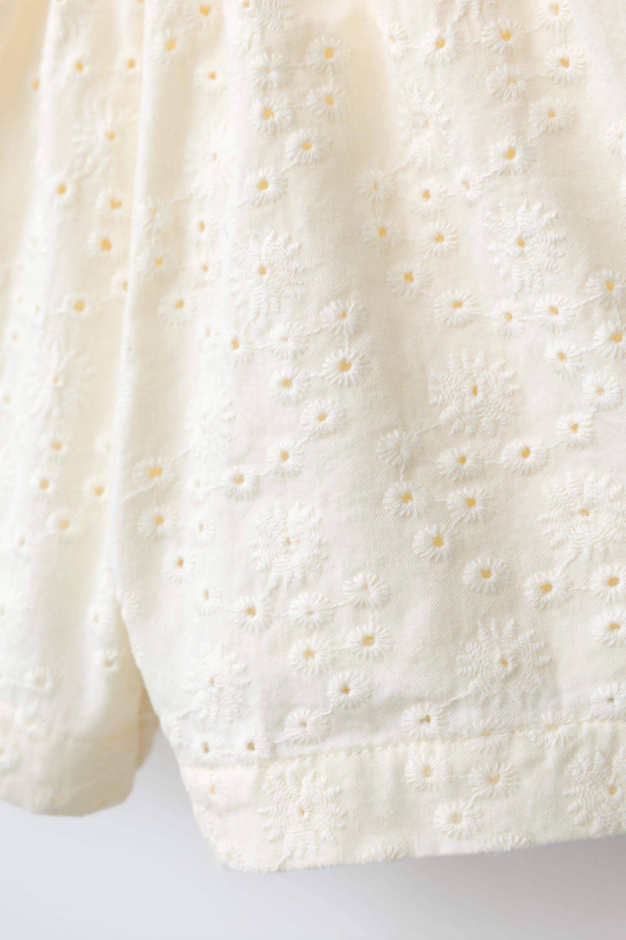 EMBROIDERED SHIFFLY SHORTS