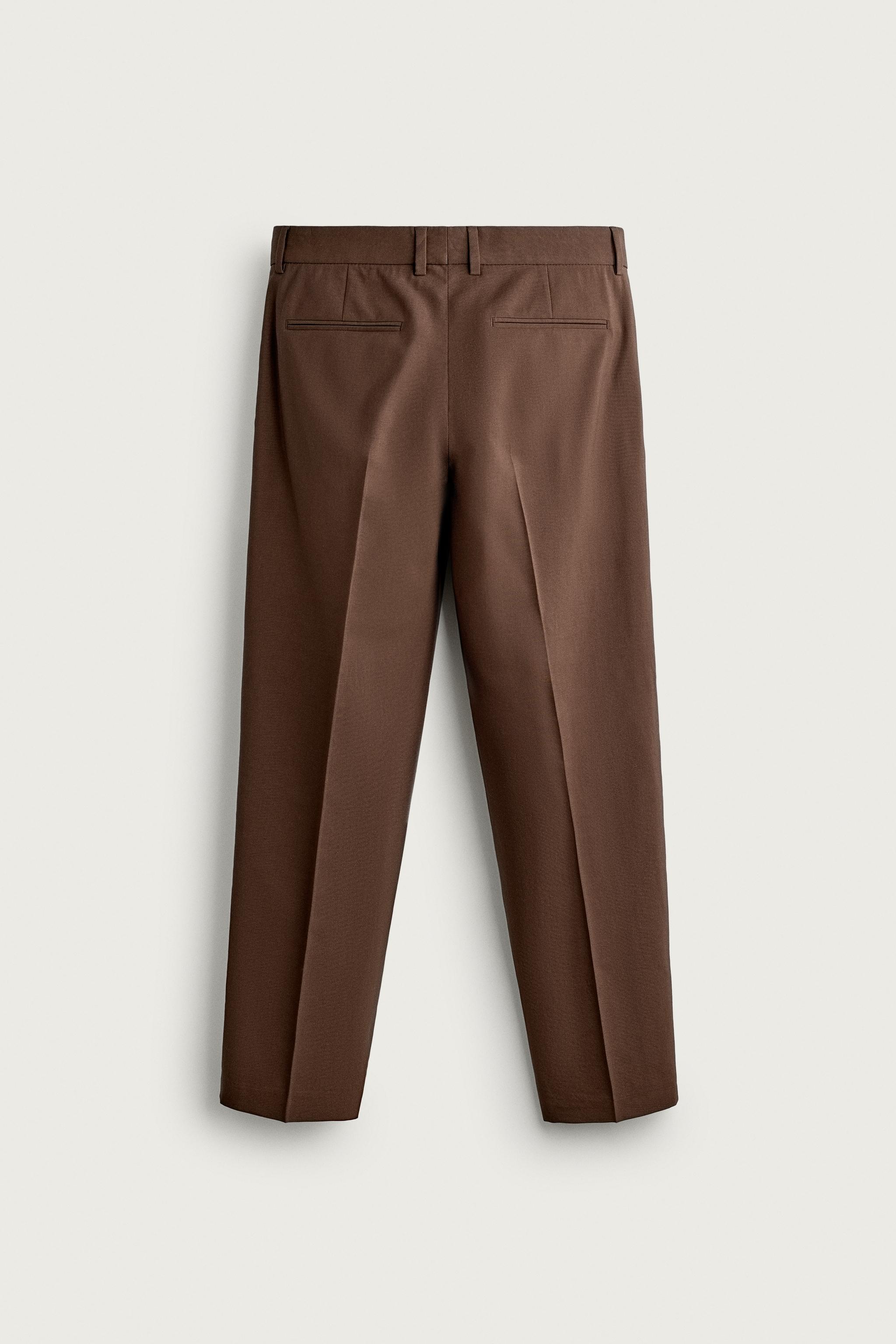 REGULAR FIT SUIT PANTS