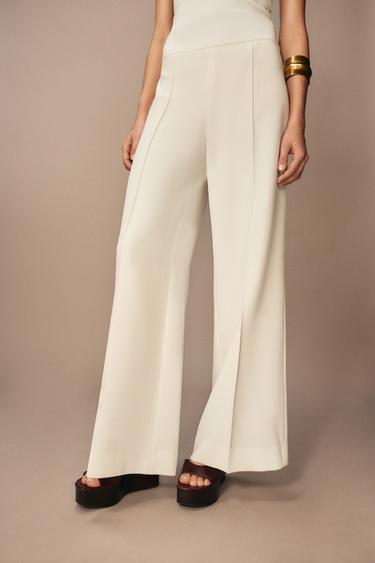 PANTALÓN ANCHO ZW COLLECTION - Crudo de Zara