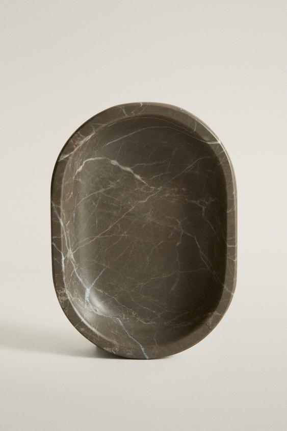 MARBLE BATHROOM SOAP DISH - Brown by Zara - Image 0