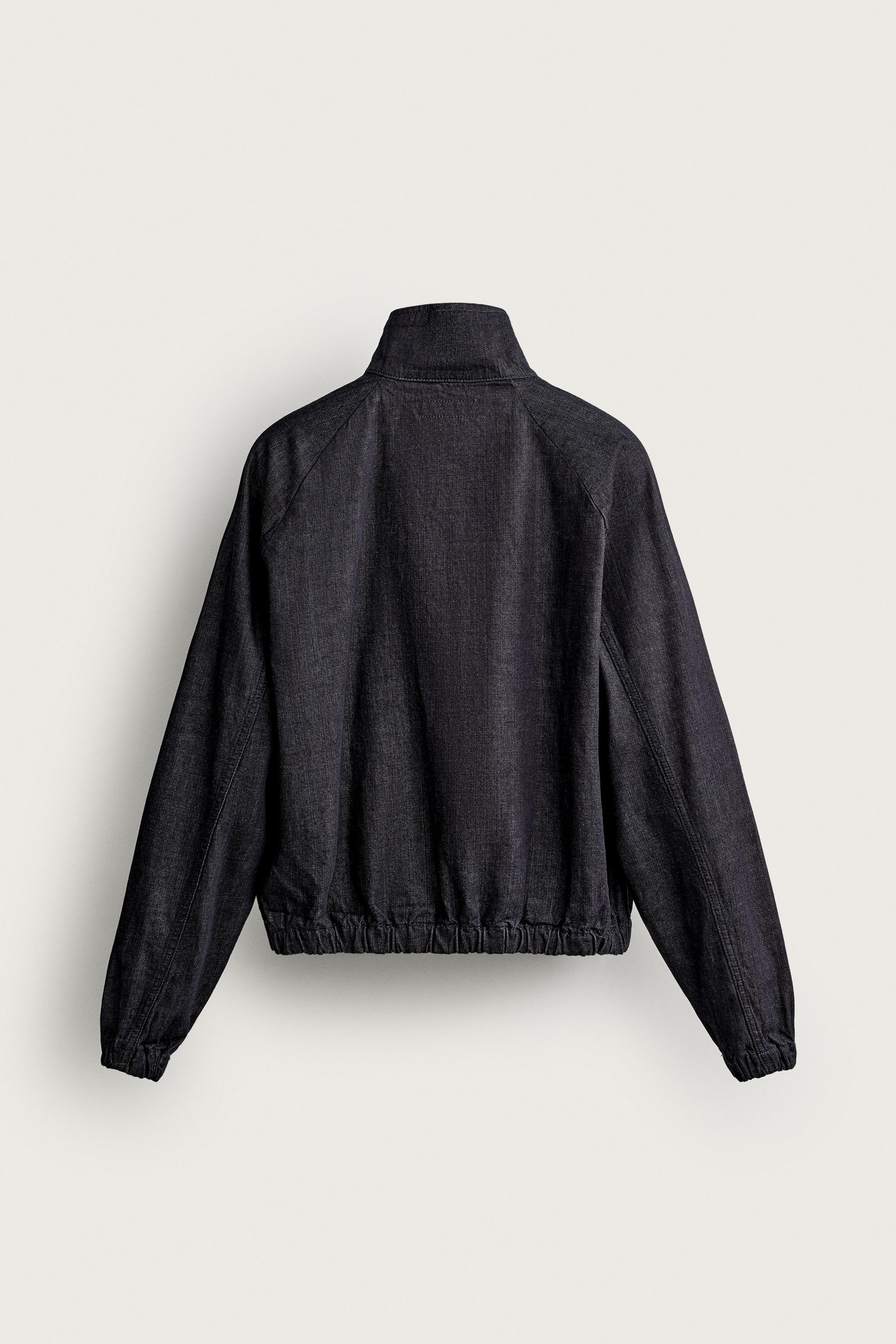 Мужские свитеры Zara RELAXED-FIT DENIM PULLOVER — фото 8
