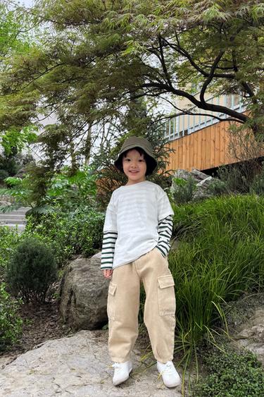 COTTON T-SHIRT - Ecru by Zara