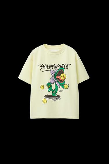 Zara SMILEYWORLD ® PRINT T-SHIRT - Yellow - Image 0