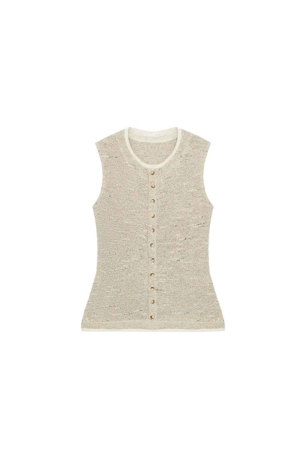 BUTTONED VEST TOP - image 3