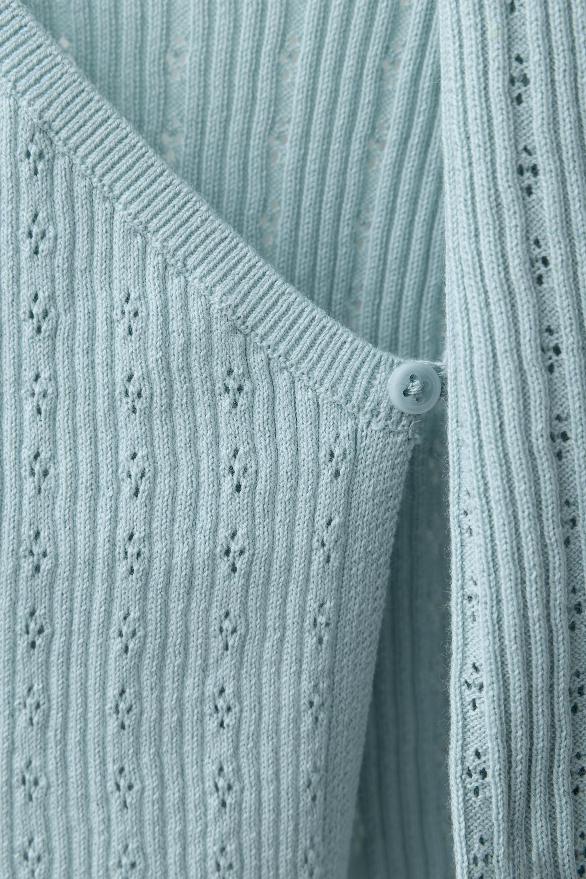 GILET EN MAILLE POINTELLE
