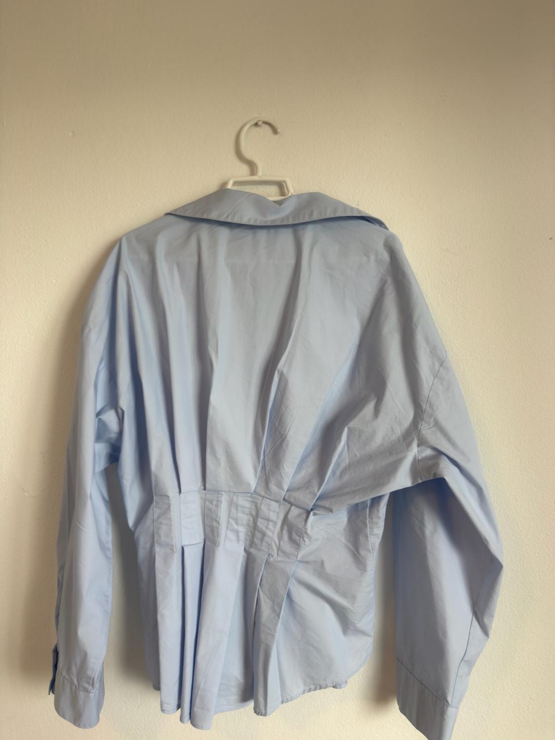 POPLIN SHIRT WITH PLEATS - Image 2