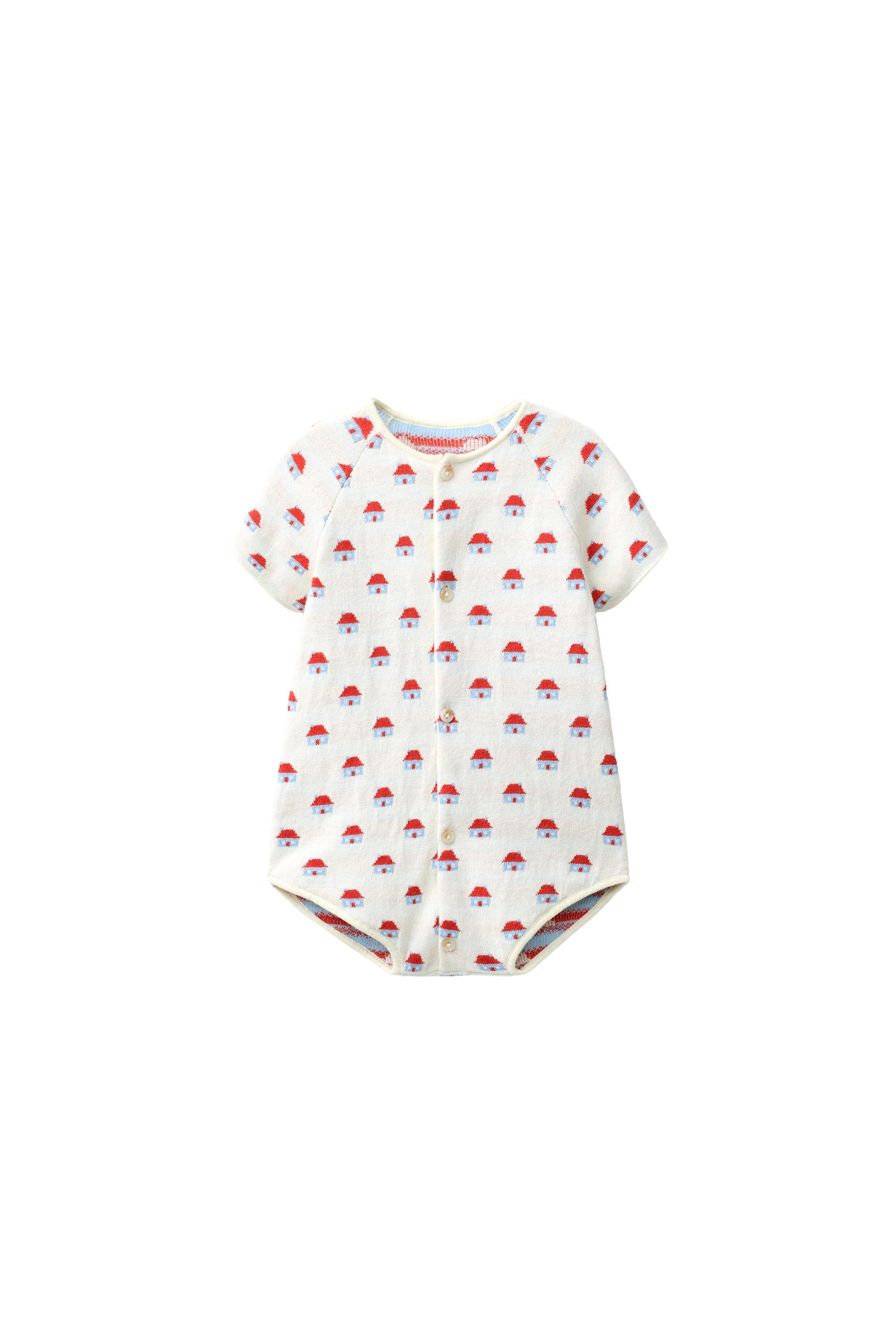 PIJAMA D'UNA PEÇA DE PUNT JACQUARD CASETES