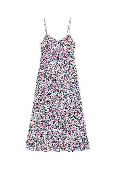 PRINTED MIDI DRESS