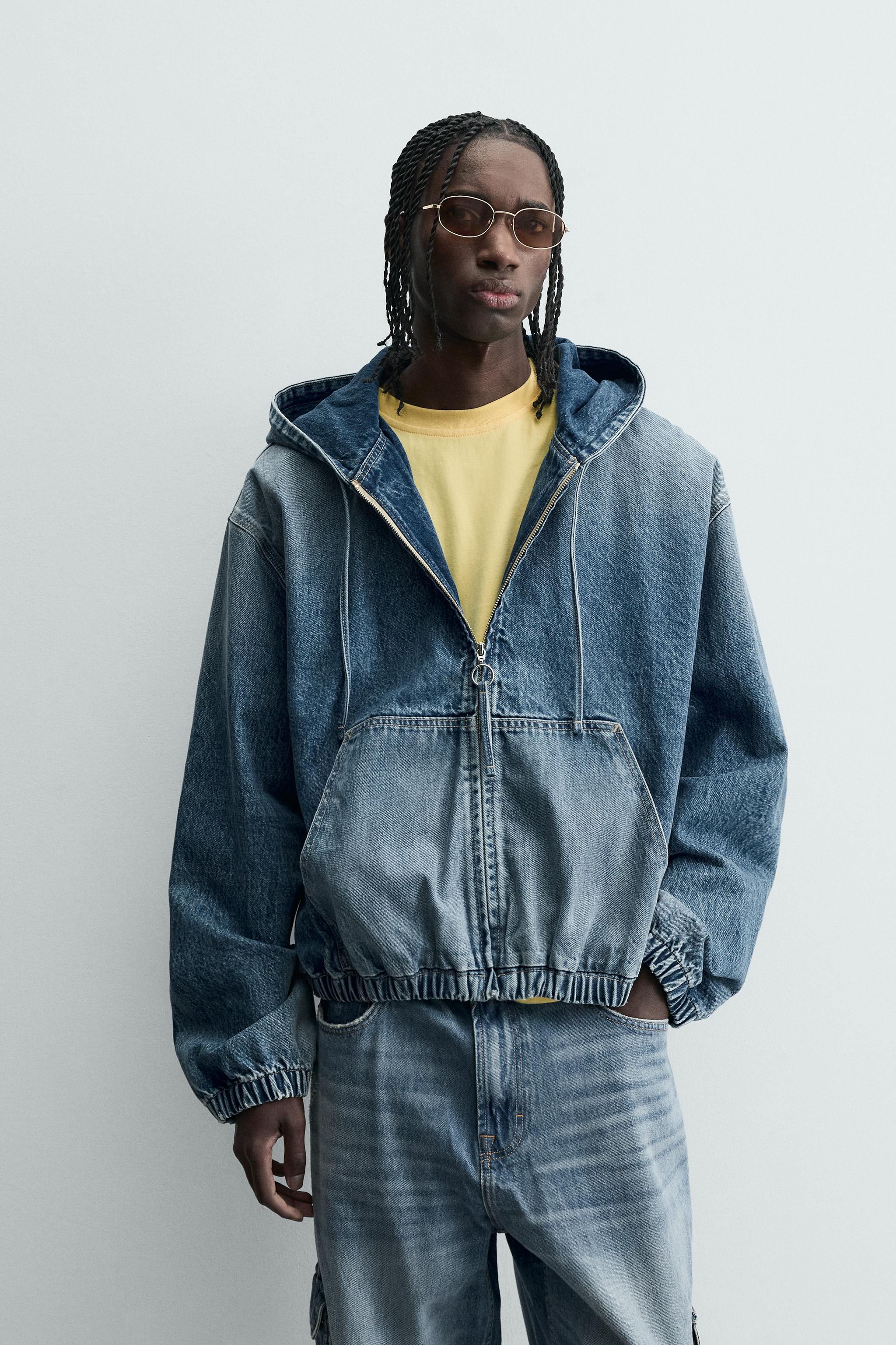WASHED HOODED JACKET - Light blue | ZARA Australia