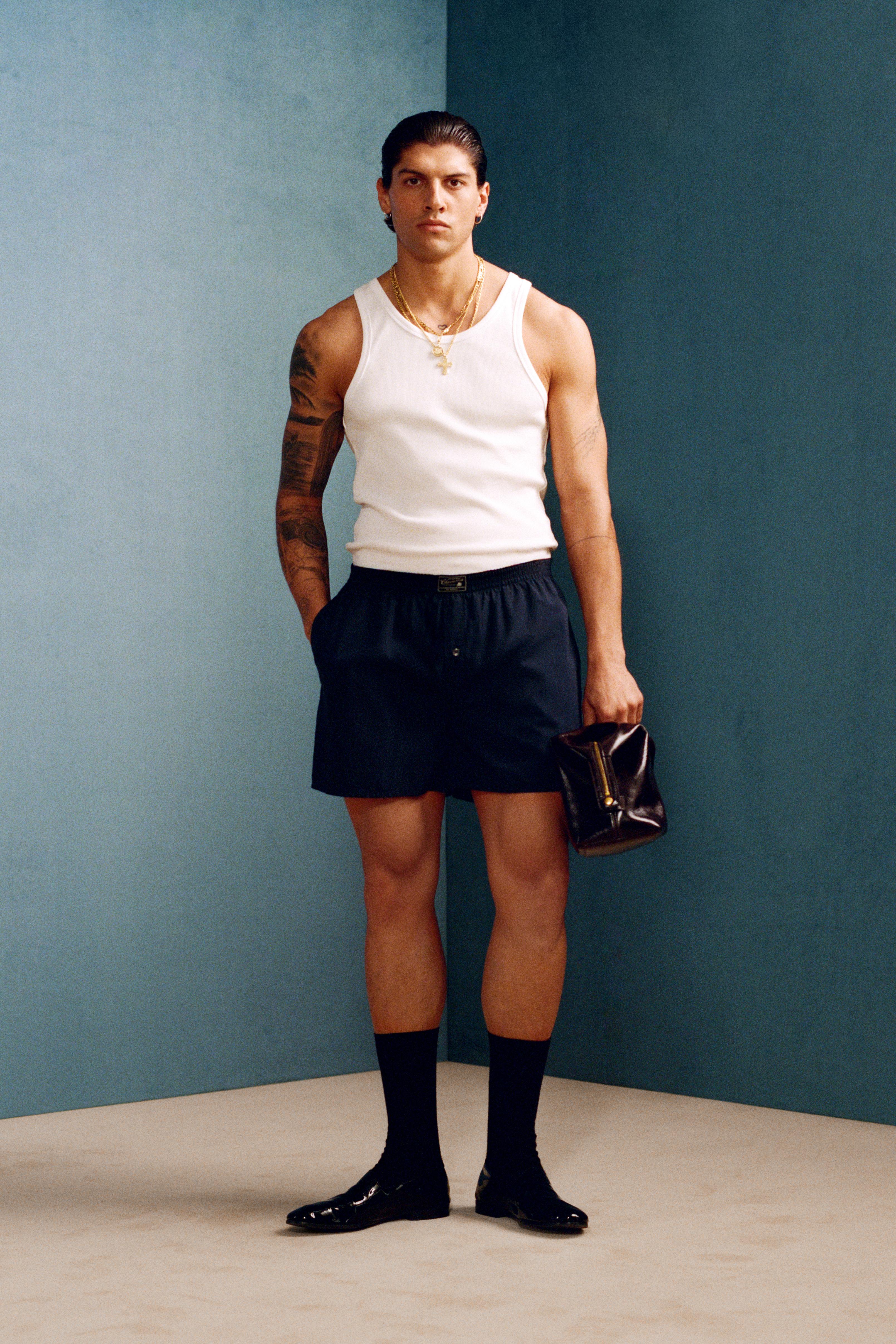 POPLIN BOXERS WILLY CHAVARRIA X ZARA - Navy blue | ZARA United States