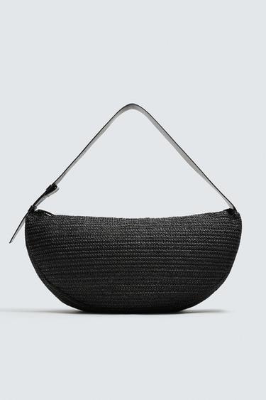BOLSO DE HOMBRO TRENZADO - Negro de Zara