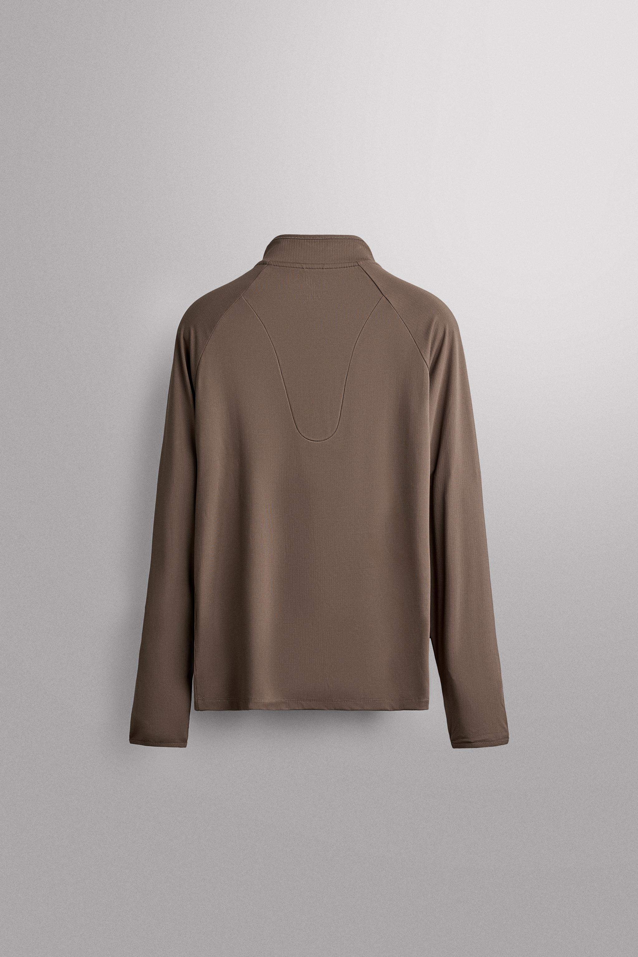 THERMAL QUARTER-ZIP SWEATSHIRT