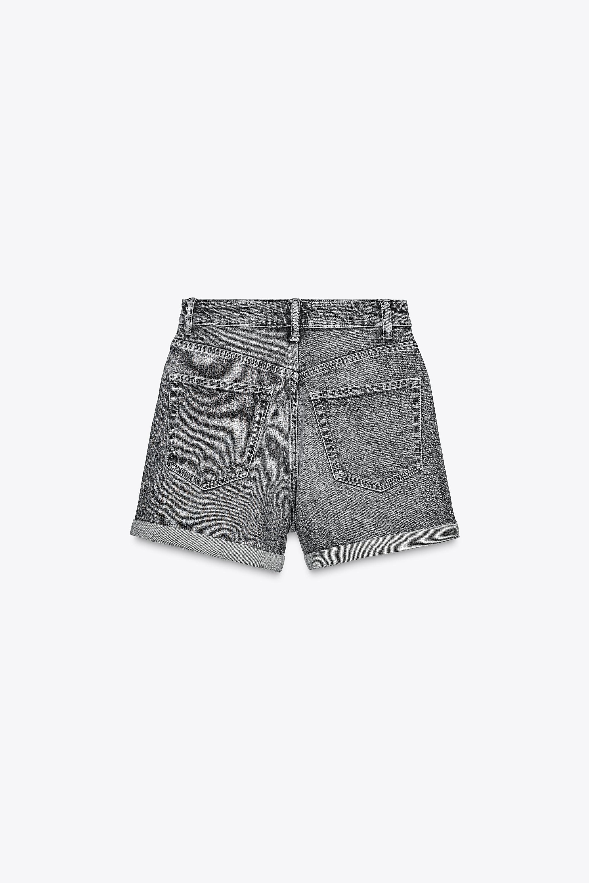 TRF HIGH-RISE MOM FIT デニム バミューダパンツ - カーボン TRF HIGH-RISE MOM FIT デニム バミューダパンツ - カーボン