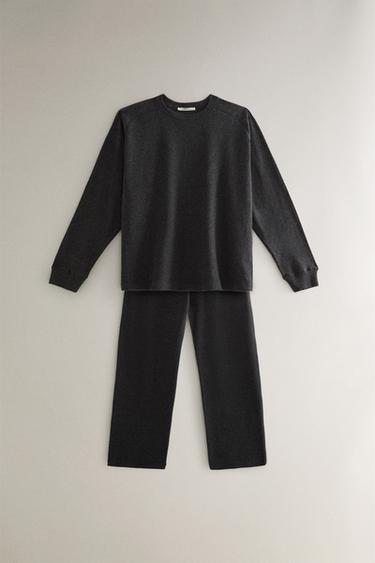 PANTALON DROIT LONG - Gris foncé de Zara - Image 3