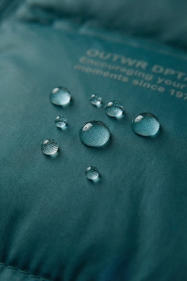 BLOUSON LÉGER DÉPERLANT - Vert / Bleu de Zara - Image 8