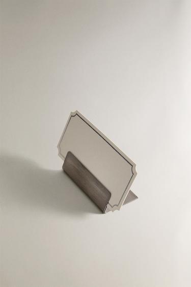 LOT DE MARQUE-PLACES ET CARTES EN MÉTAL - Argent de Zara - Image 1