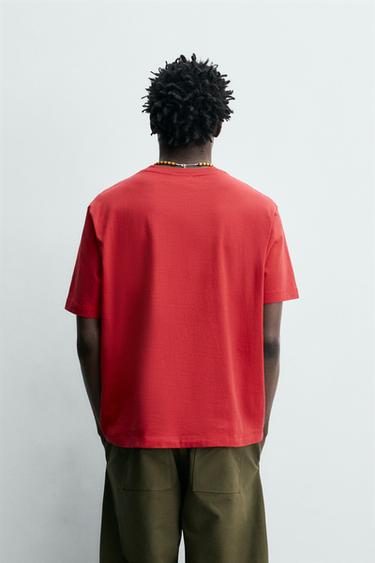 NAUTICAL PATCH T-SHIRT - Dark red by Zara - Image 2