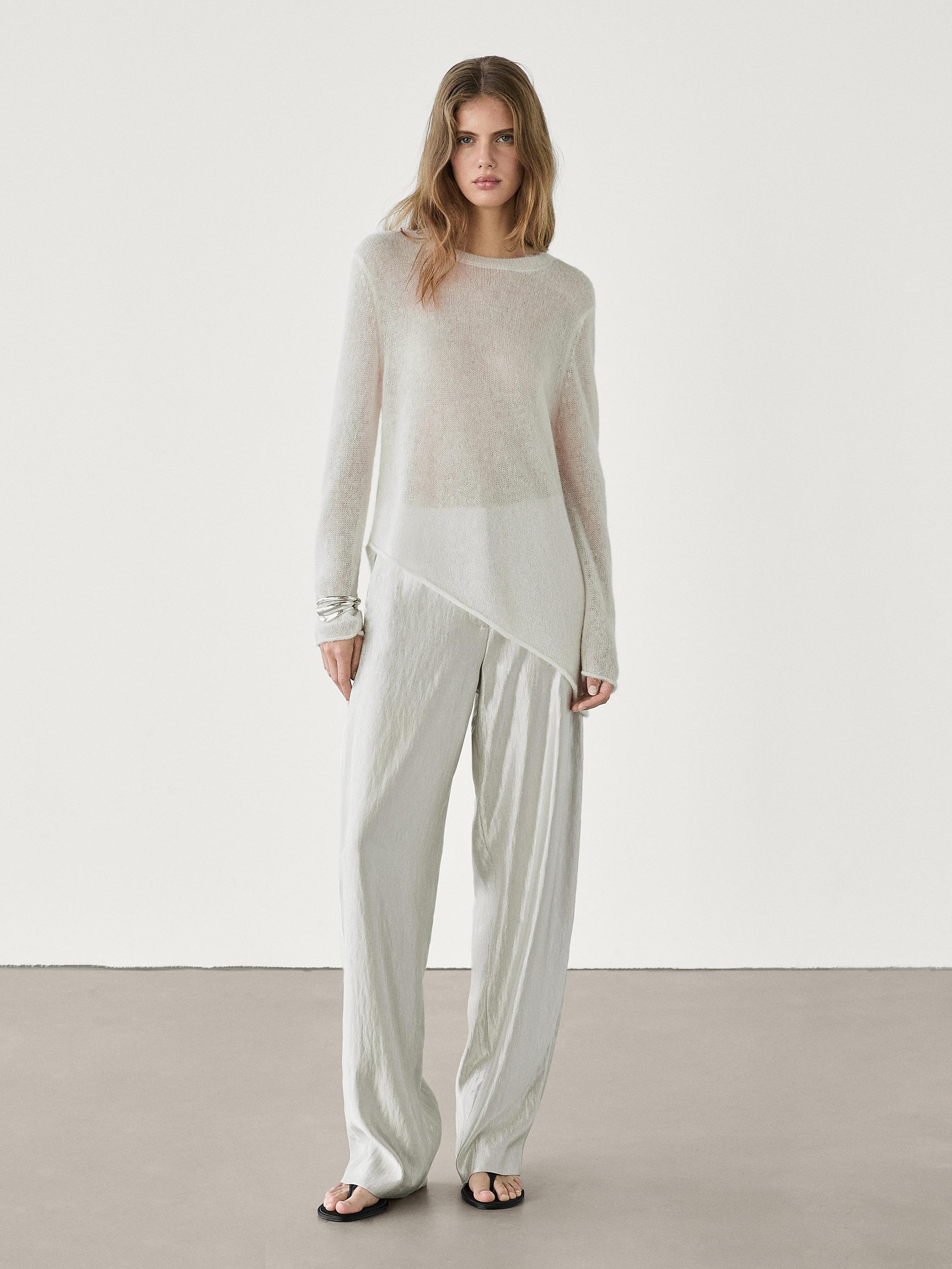 Flowing wide leg trousers zara on sale