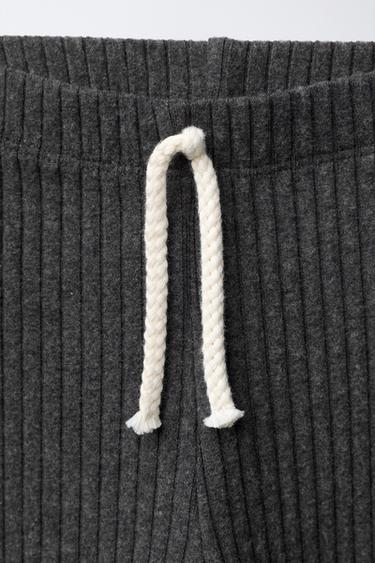 LEGGING CÔTELÉ SOFT TOUCH - Gris anthracite de Zara - Image 2