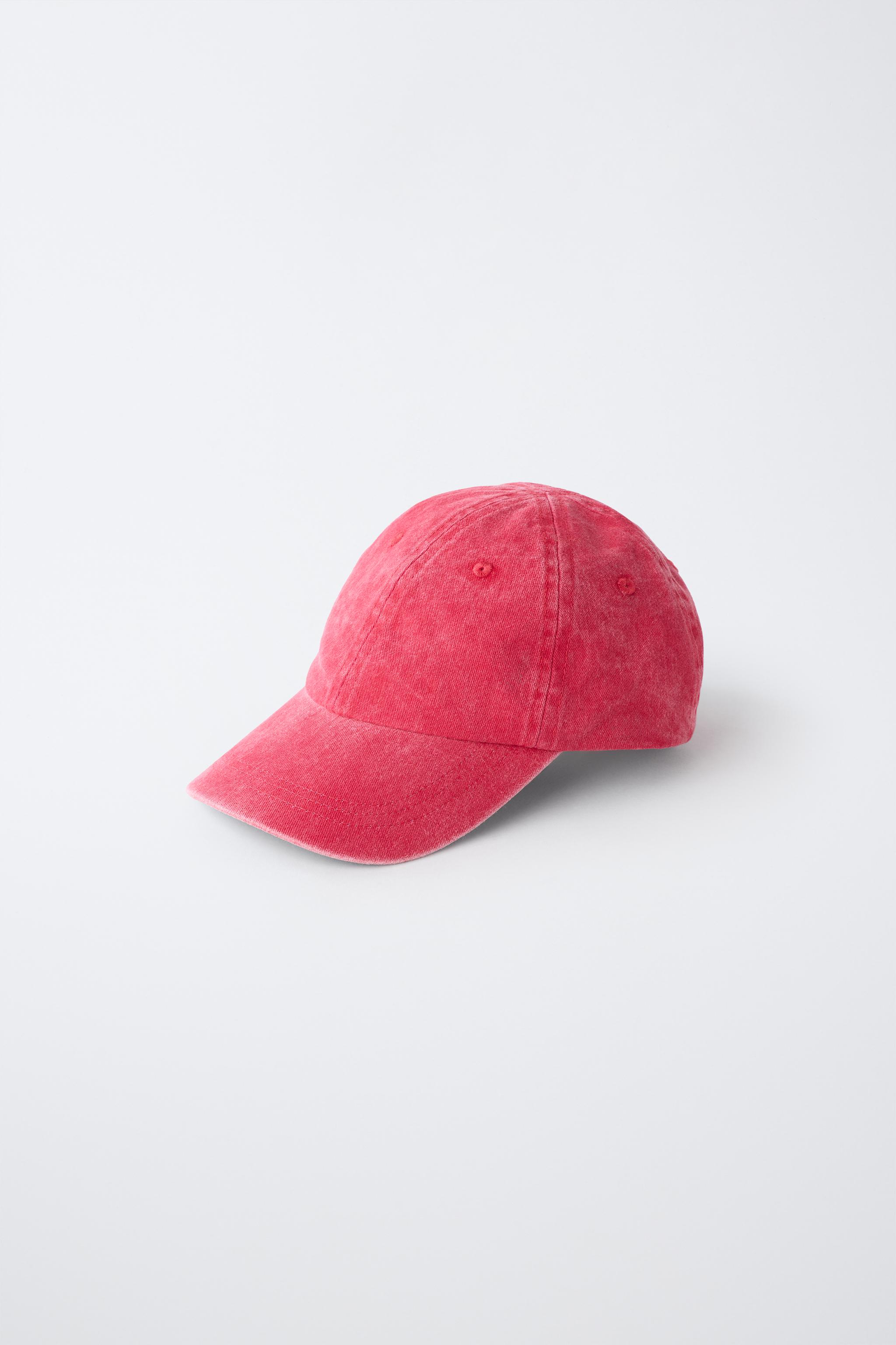WASHED EFFECT CAP — Red