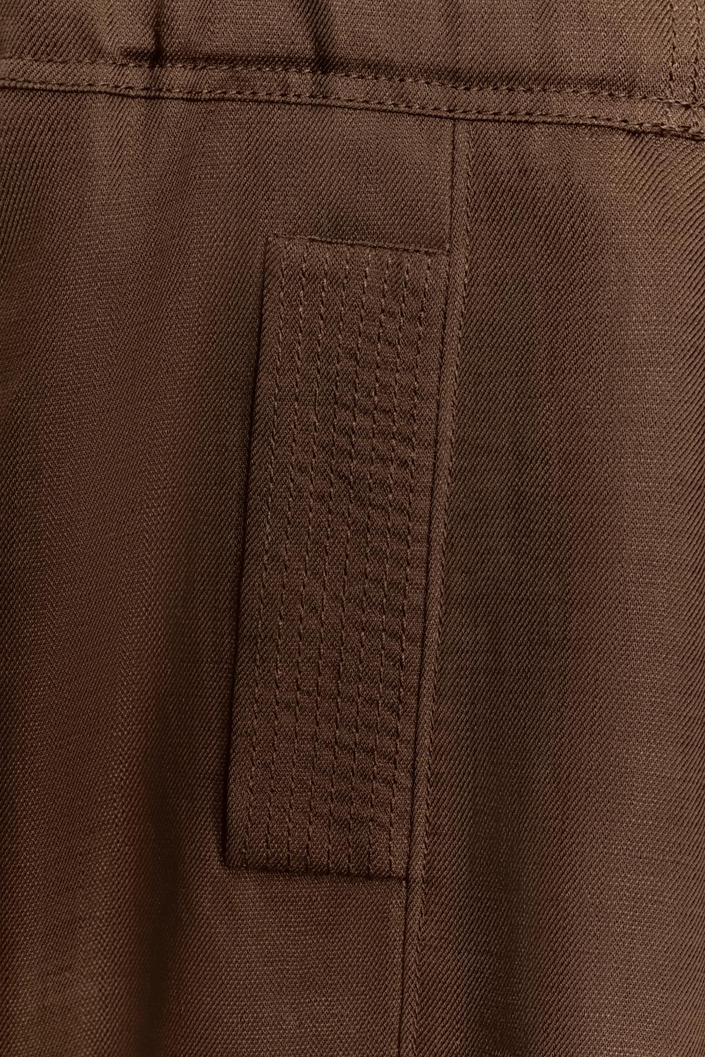 Женский жилет Zara Linen Belted Vest, цвет: Коричневый — фото 9