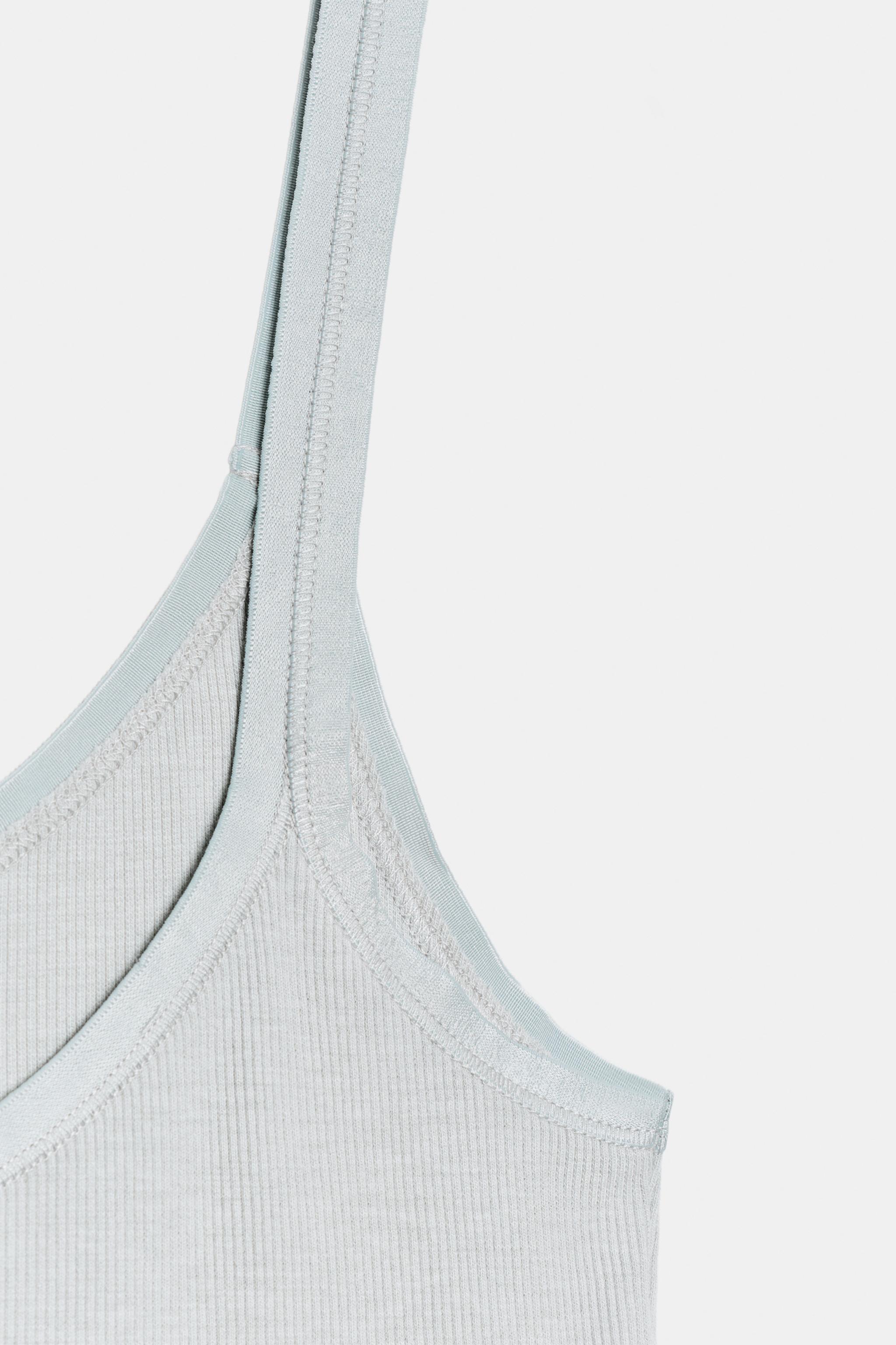 RIBBED STRAP TOP
