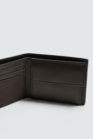 LEATHER WALLET - Brown by Zara - Image 3