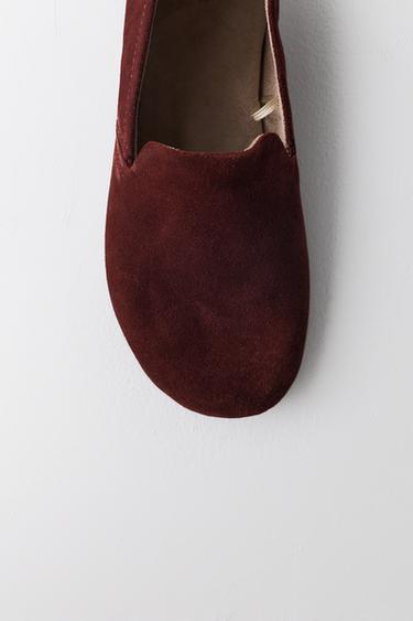 LIMITED EDITION LEATHER BABOUCHE SLIPPERS - Burgundy Red by Zara - Image 7