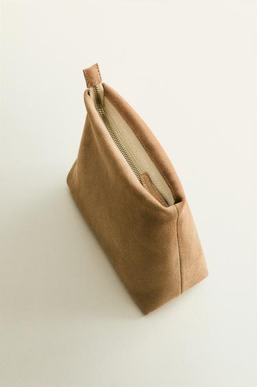 TROUSSE DE TOILETTE CROÛTE DE CUIR PETIT FORMAT - Marron de Zara - Image 6
