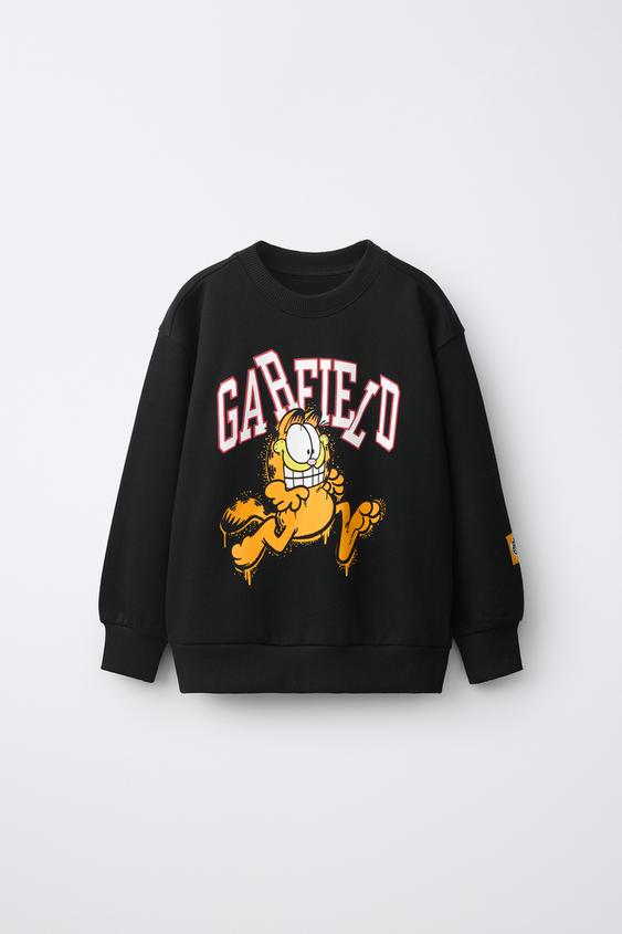 Zara DUKSERICA SA PRINTOM GARFIELD © PAWS INC – Crna – Slika 0