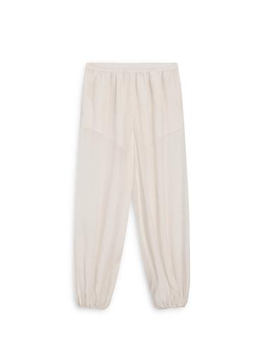 Zara Flowing sarouel trousers with pleated detail - Ivory