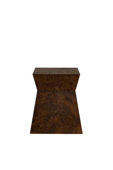 TABLE GÉOMÉTRIQUE RACINE - Marron de Zara