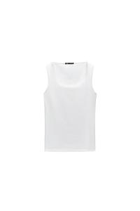 GENİŞ ASKILI POLİAMİT T-SHIRT