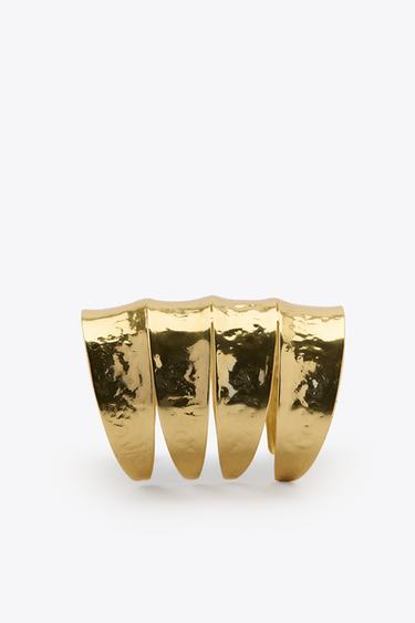 ROW CUFF BRACELET - Golden by Zara - Image 3