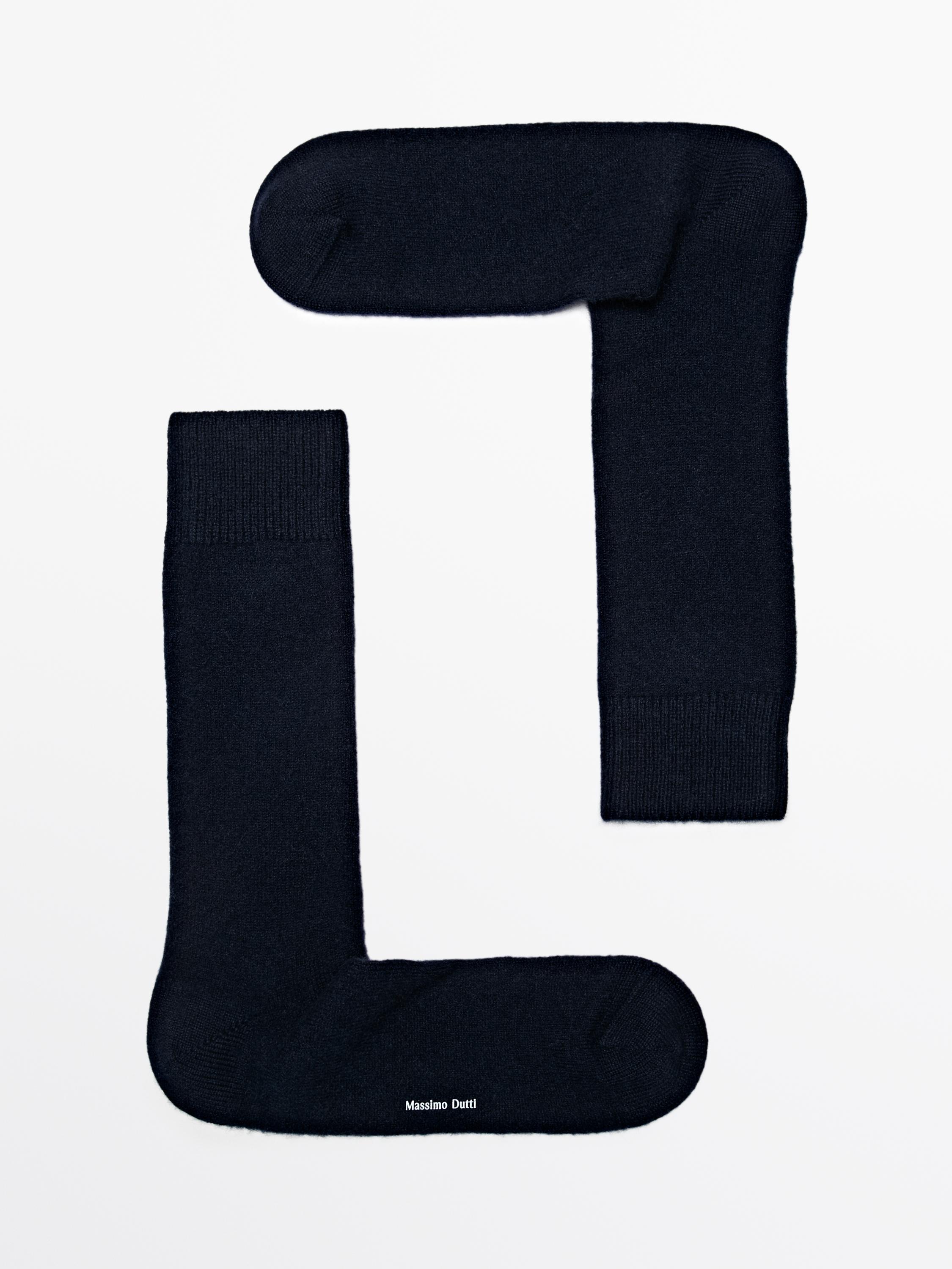 Chaussettes en maille de cachemire mélangé