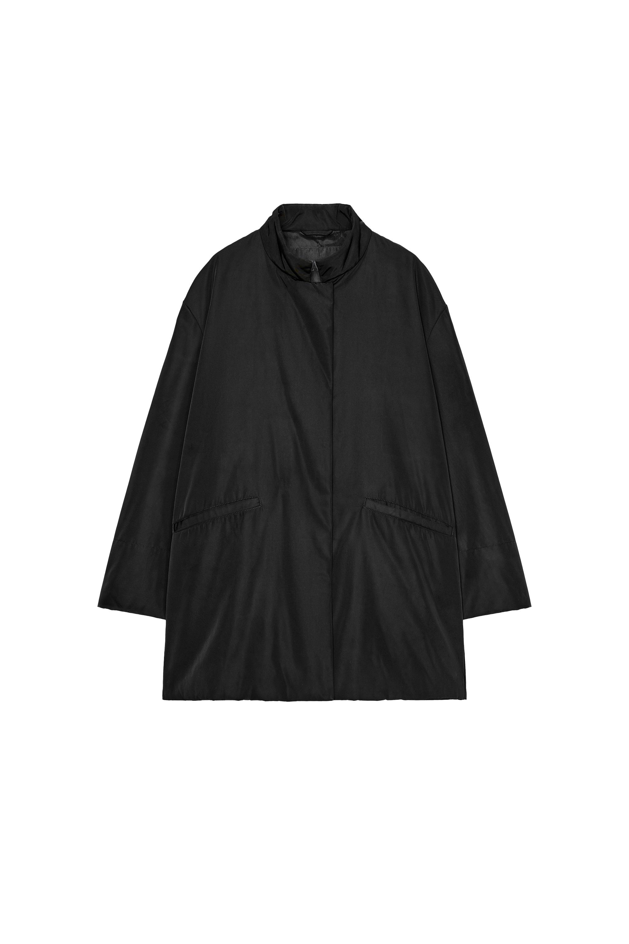 JAQUETA OVERSIZE NYLON ZW COLLECTION - Preto | ZARA Brasil