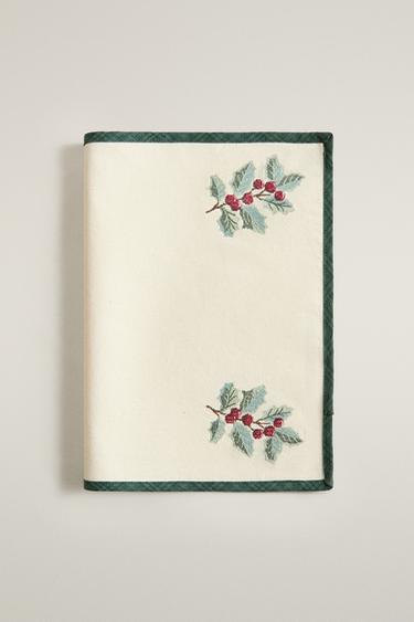 EMBROIDERED CHRISTMAS PLACEMAT — Green 2