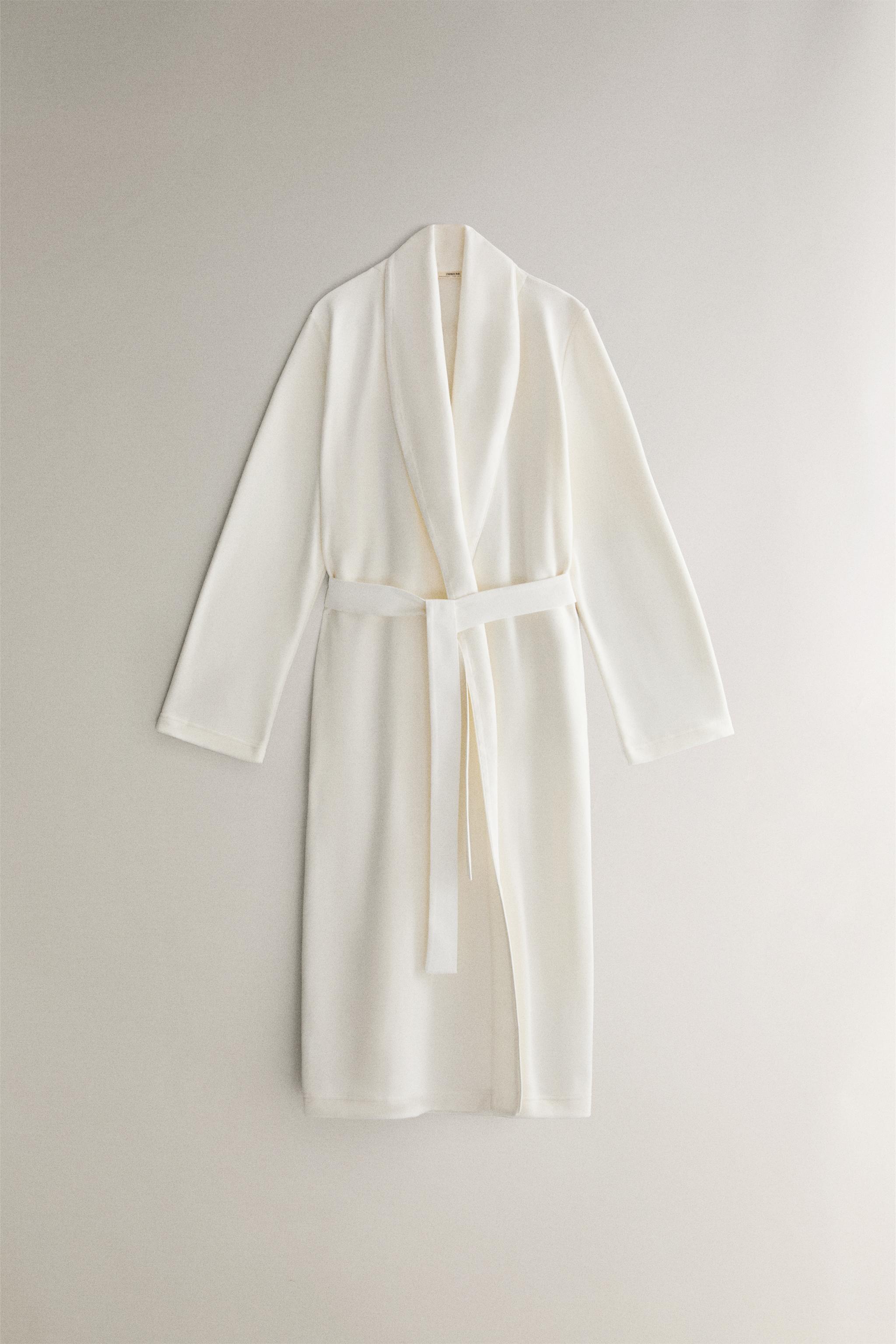 ivory dressing gown Jacquard Long Hooded Dressing Gown | NEUTRAL | Dressing Gowns